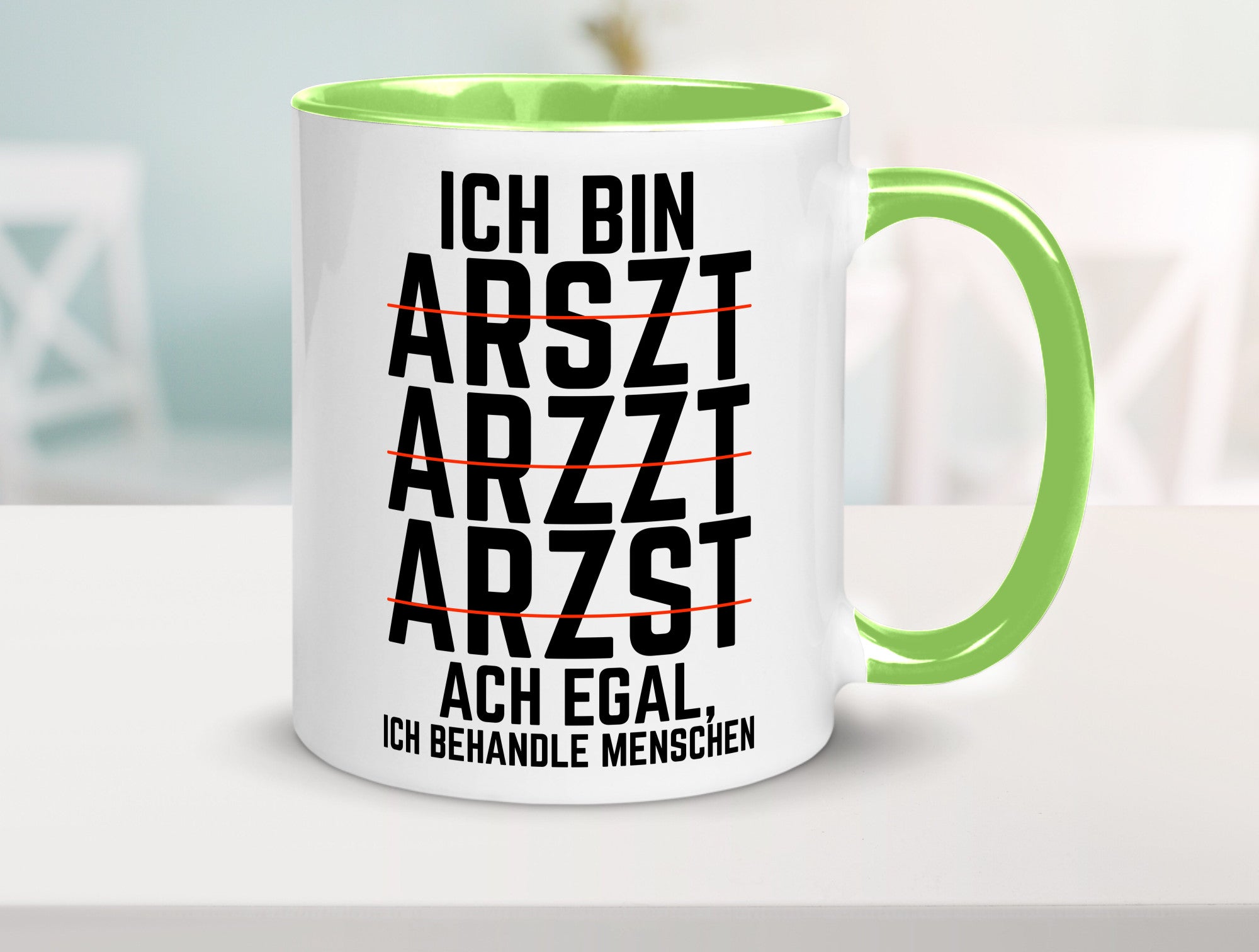 Ich bin Arzt | Rechtschreibung Klinik lustiger Spruch lustig Humor Geschenkidee