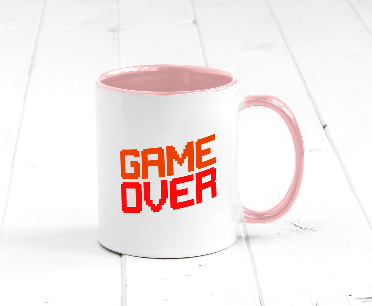 Game Over | Gamer Zocker Retro PC Nerd Pixel Geschenkidee Humor Tasse