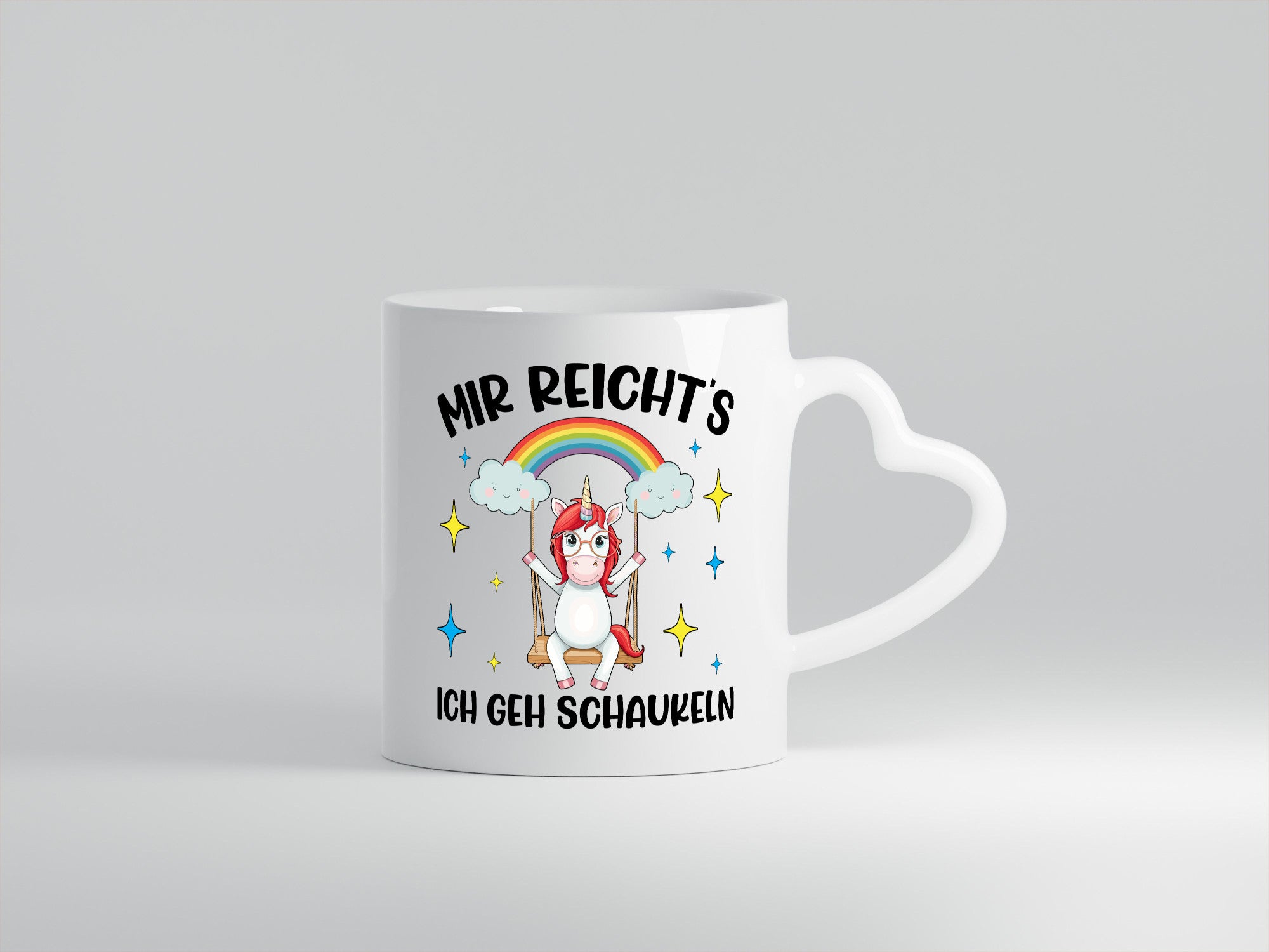 Mir Reichts ich geh Schaukeln | Einhorn Geschenkidee Humor Tasse