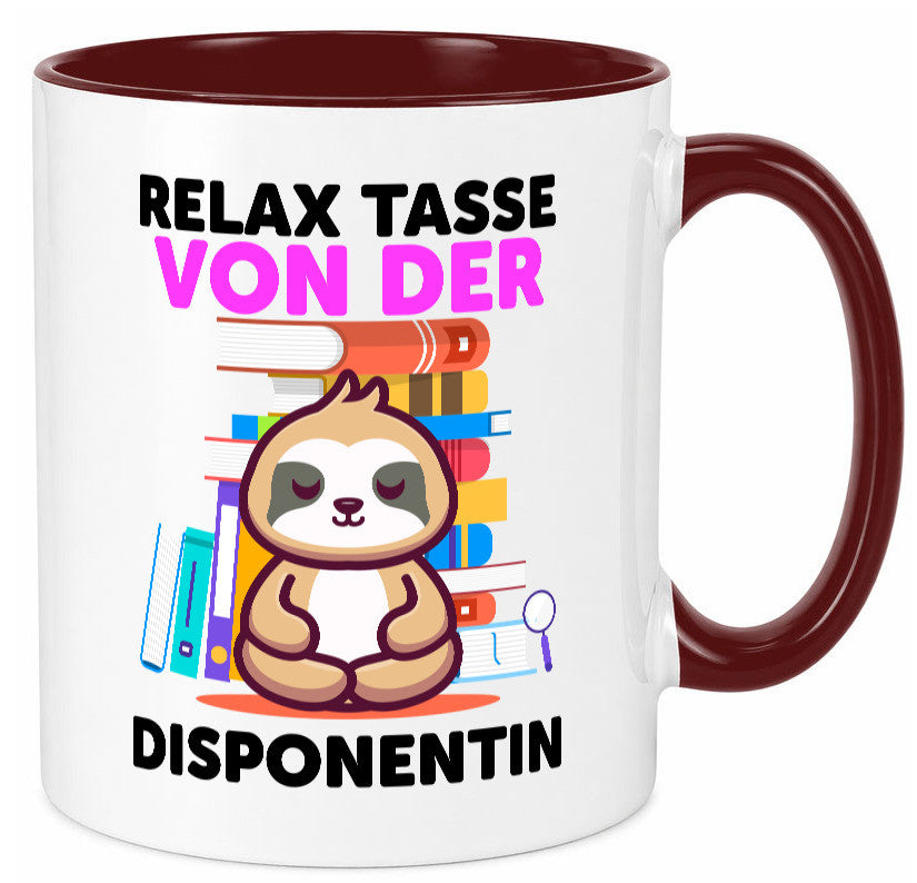 Relax Tasse: Disponentin | Zuteilerin lustig Humor Geschenkidee Geschenk Tasse