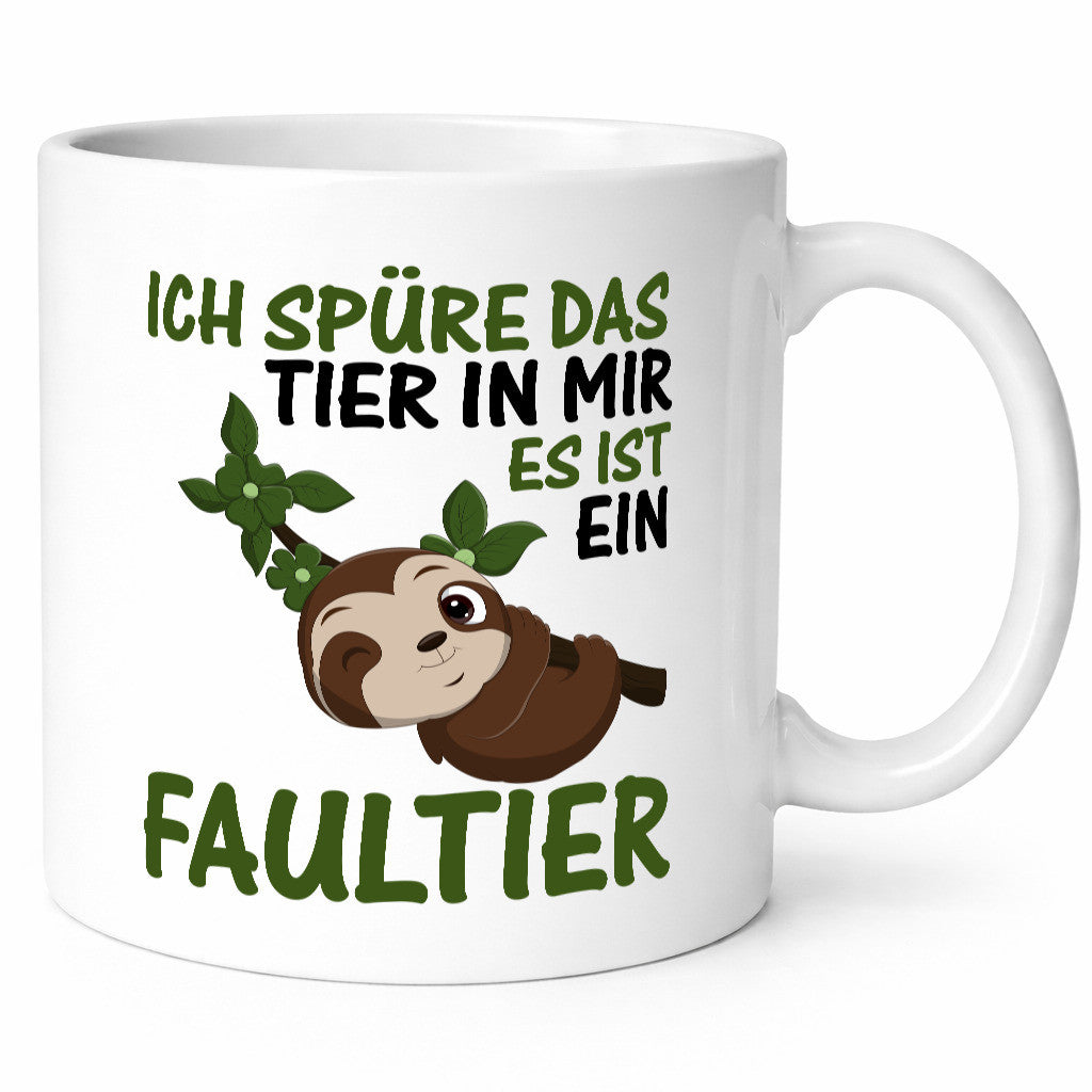 Ich spüre das Tier in mir | Faultier Faul sein lustig Tierliebhaber Humor