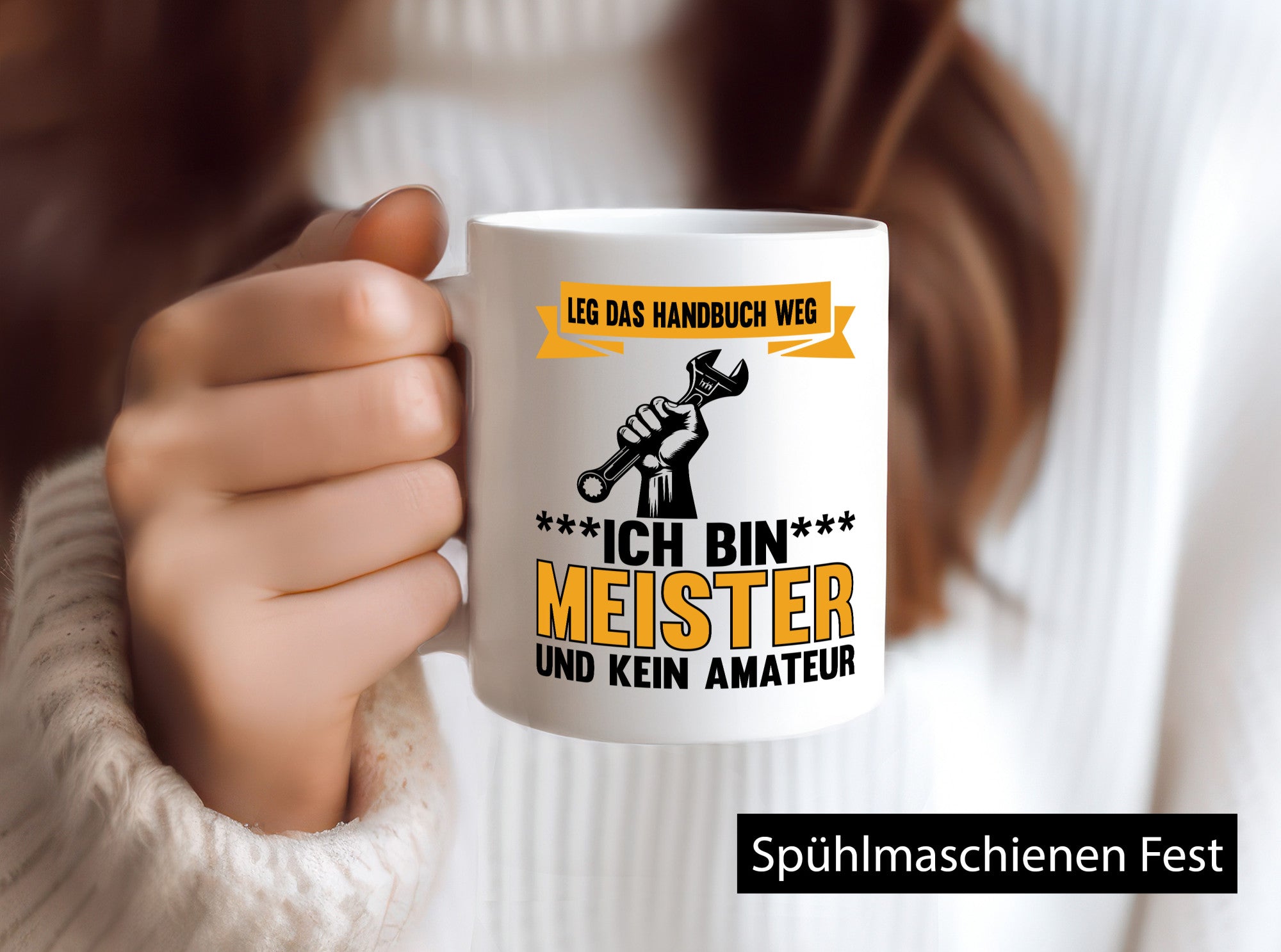Leg das handbuch weg ich bin meister kein Amateur Geschenk Humor Geschenkidee