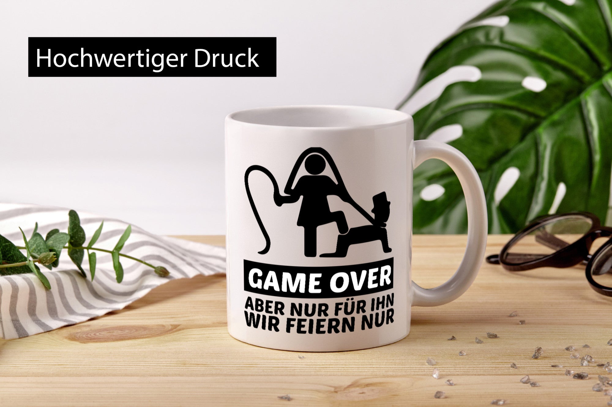 Game over für den Mann | JGA Junggesellenenabschied v2 lustiger Spruch Geschenk