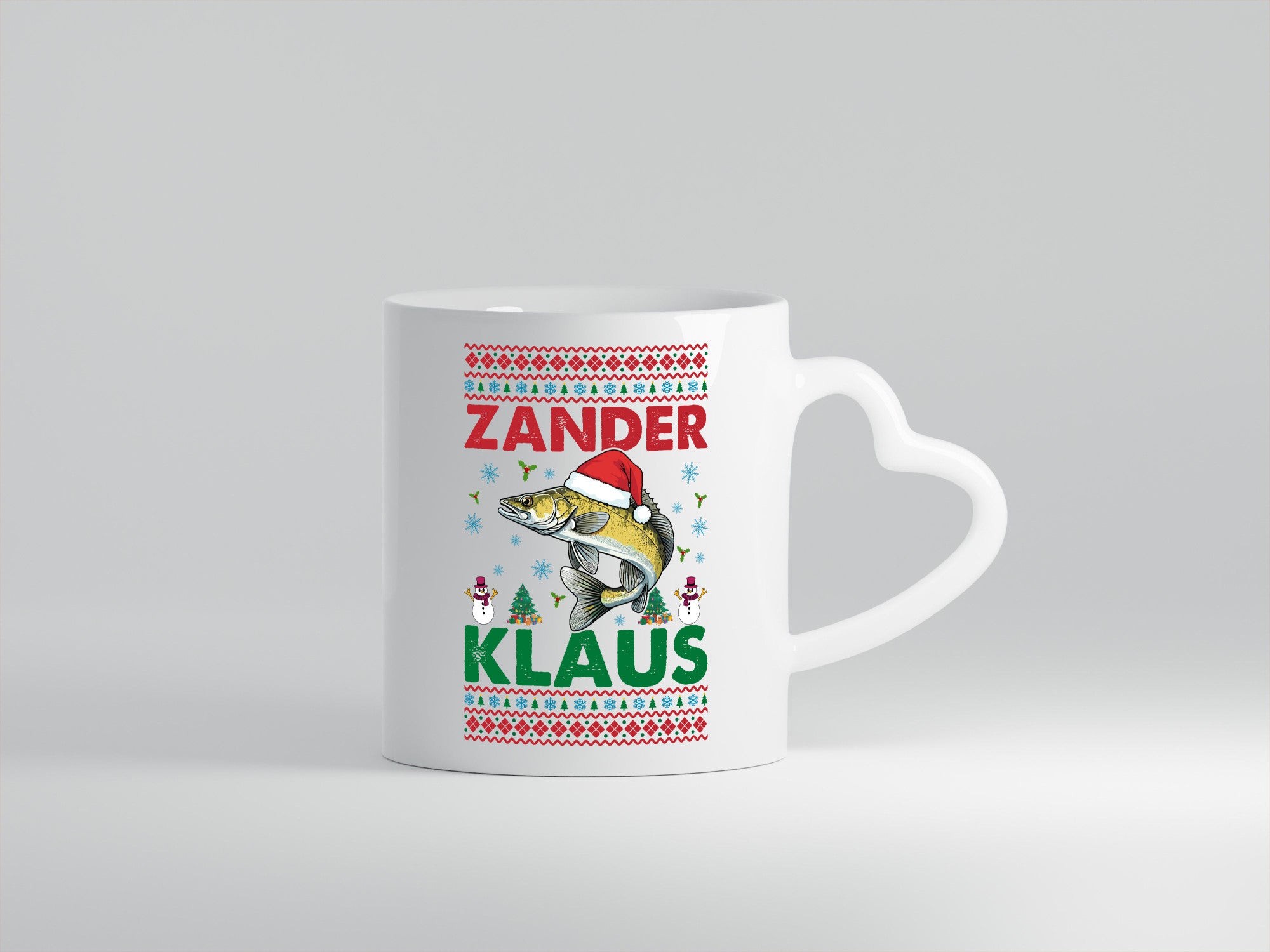 Zander Klaus | Ugly Christmas Angler Angeln v2 Geschenk Humor Geschenkidee