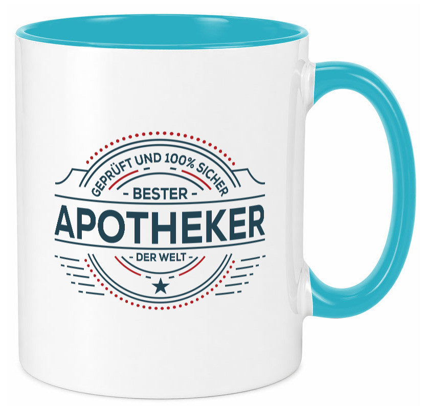 Geprüft und sicher: Apotheker | Apotheke Pharmazie Geschenkidee Humor Tasse
