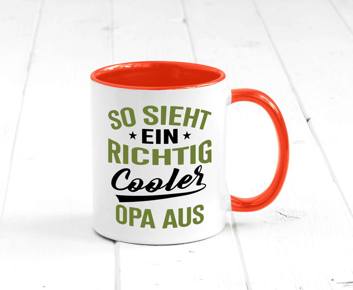 So sieht ein richtig Cooler Opa aus | Großvater Geschenkidee Familie Humor Tasse