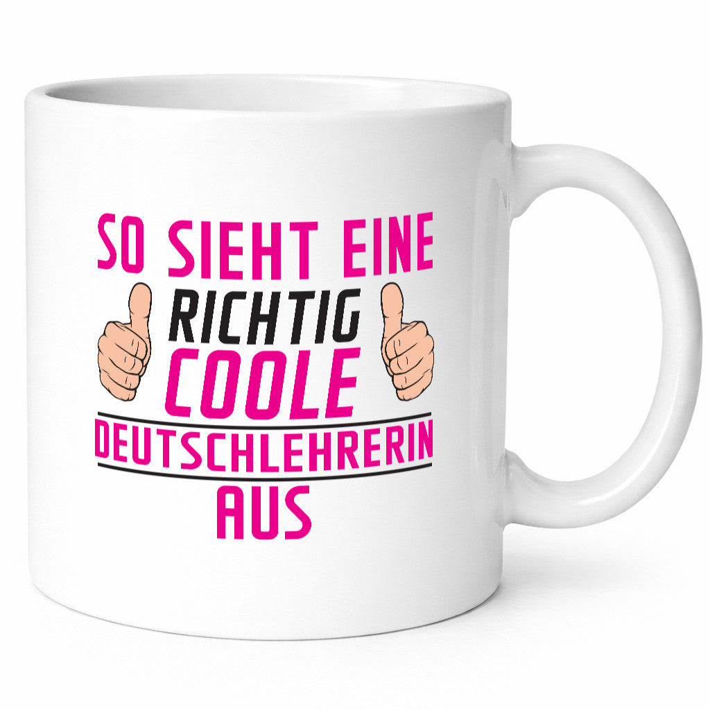 Richtig Coole Deutschlehrerin | Lehrer lustiger Spruch Geschenk Humor