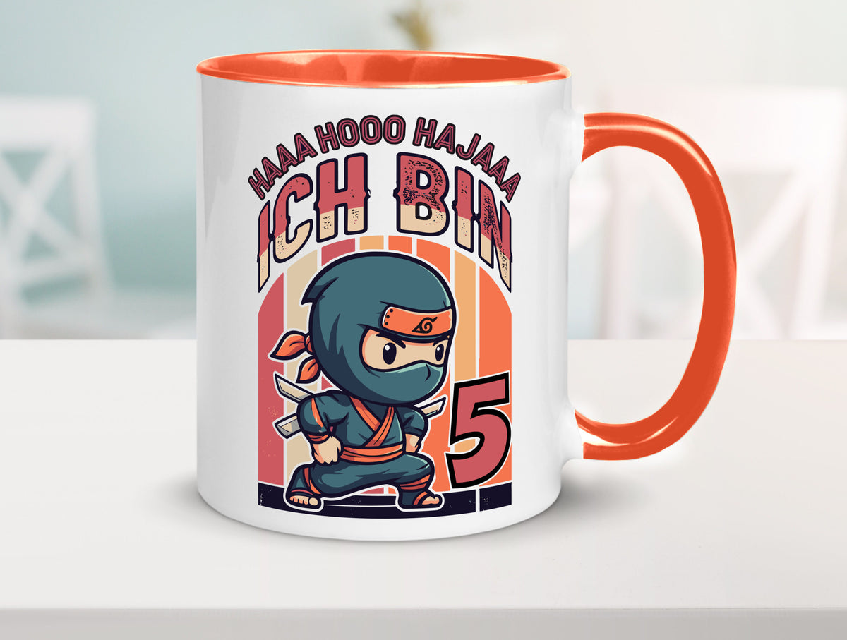 5. Geburtstag | Ninja Junge 5 Jahre Humor Geschenkidee Tasse