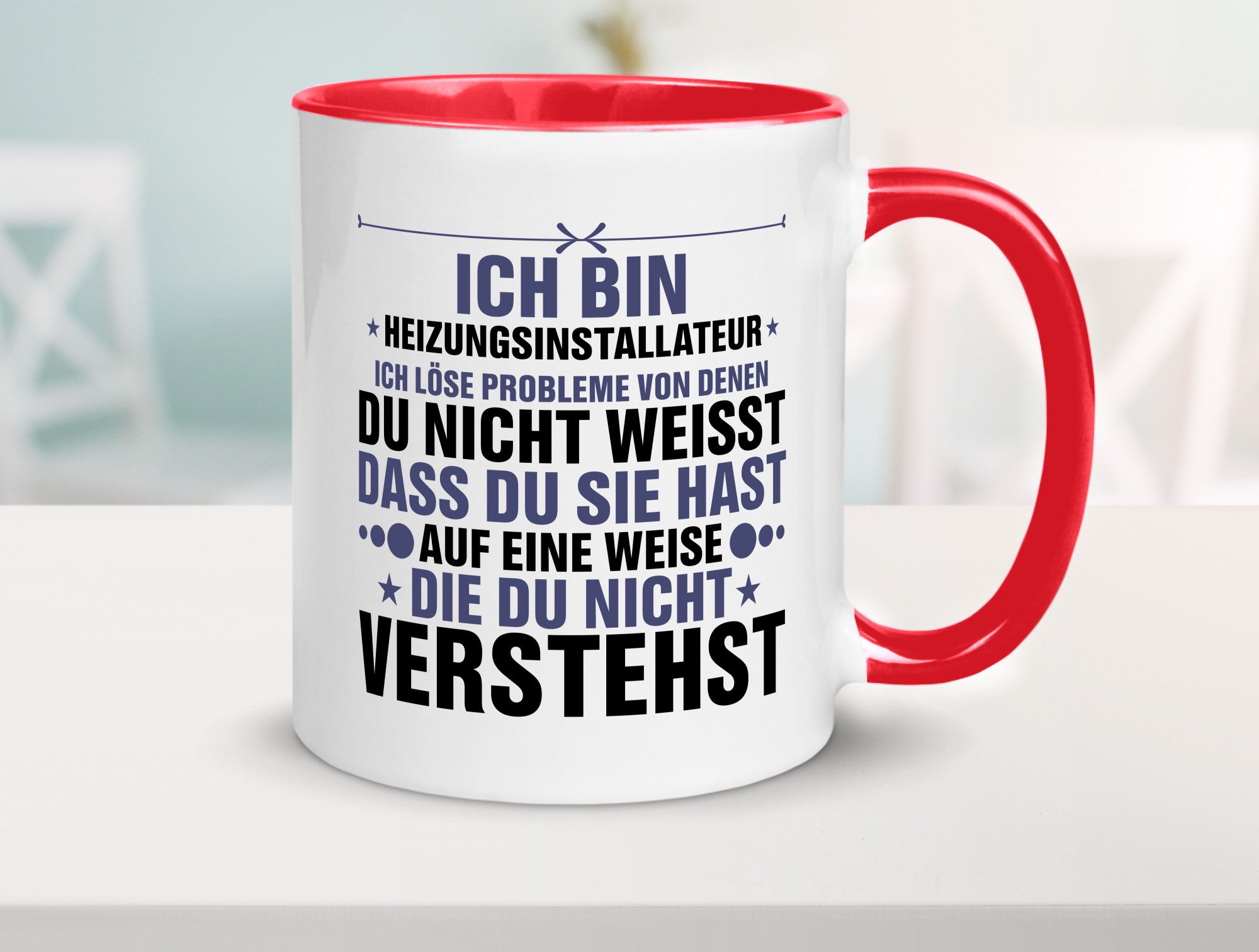 Löse Probleme: Heizungsinstallateur | Heizungsbauer lustiger Spruch Geschenk