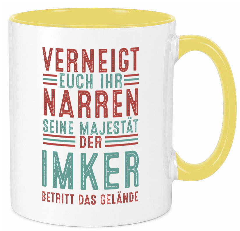 Verneigt euch: Imker | Imkerei Geschenk Humor Geschenkidee lustiger Spruch Tasse