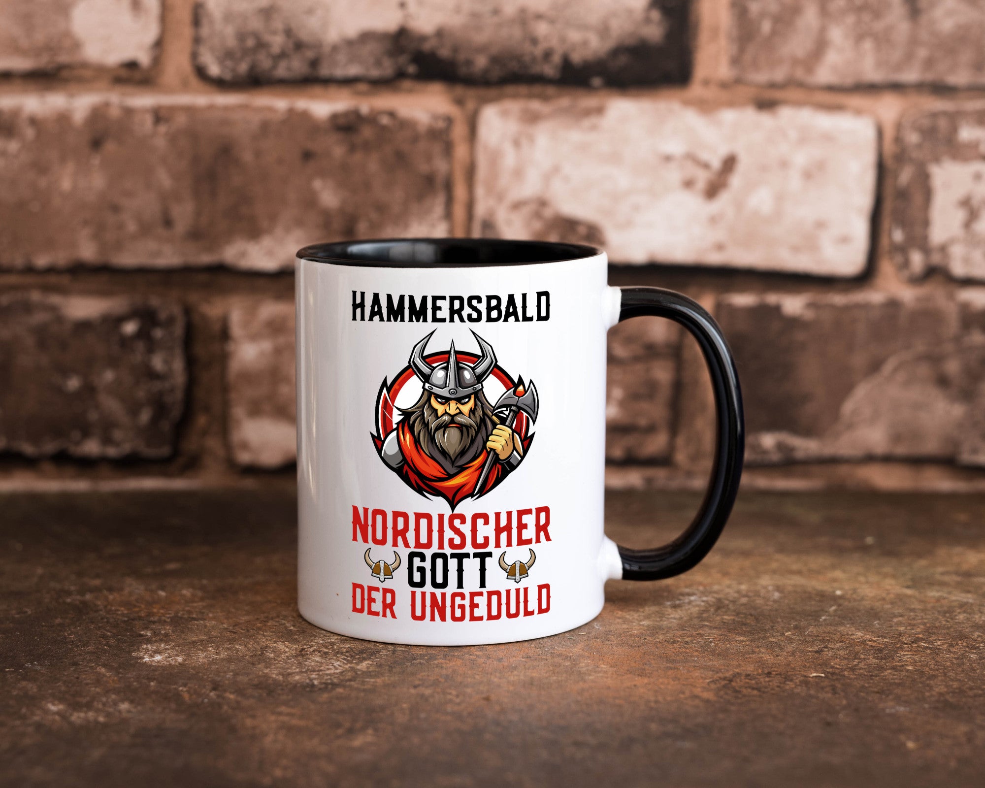 Hammersbald Nordischer Gott der ungeduld Humor Geschenkidee Tasse