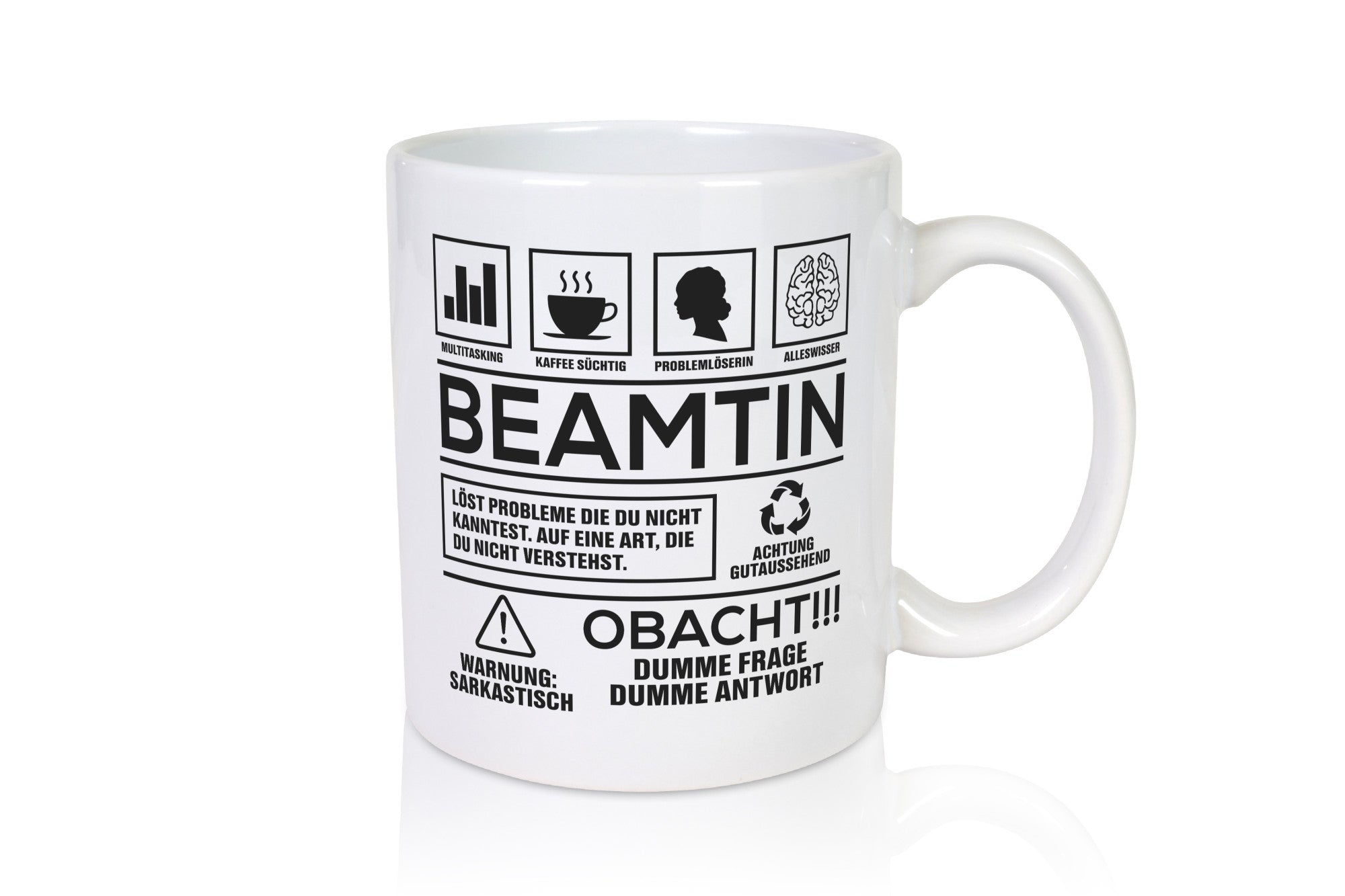 Achtung Probleme Beamtin | Verbeamtung öffentlicher Dienst Geschenkidee Humor