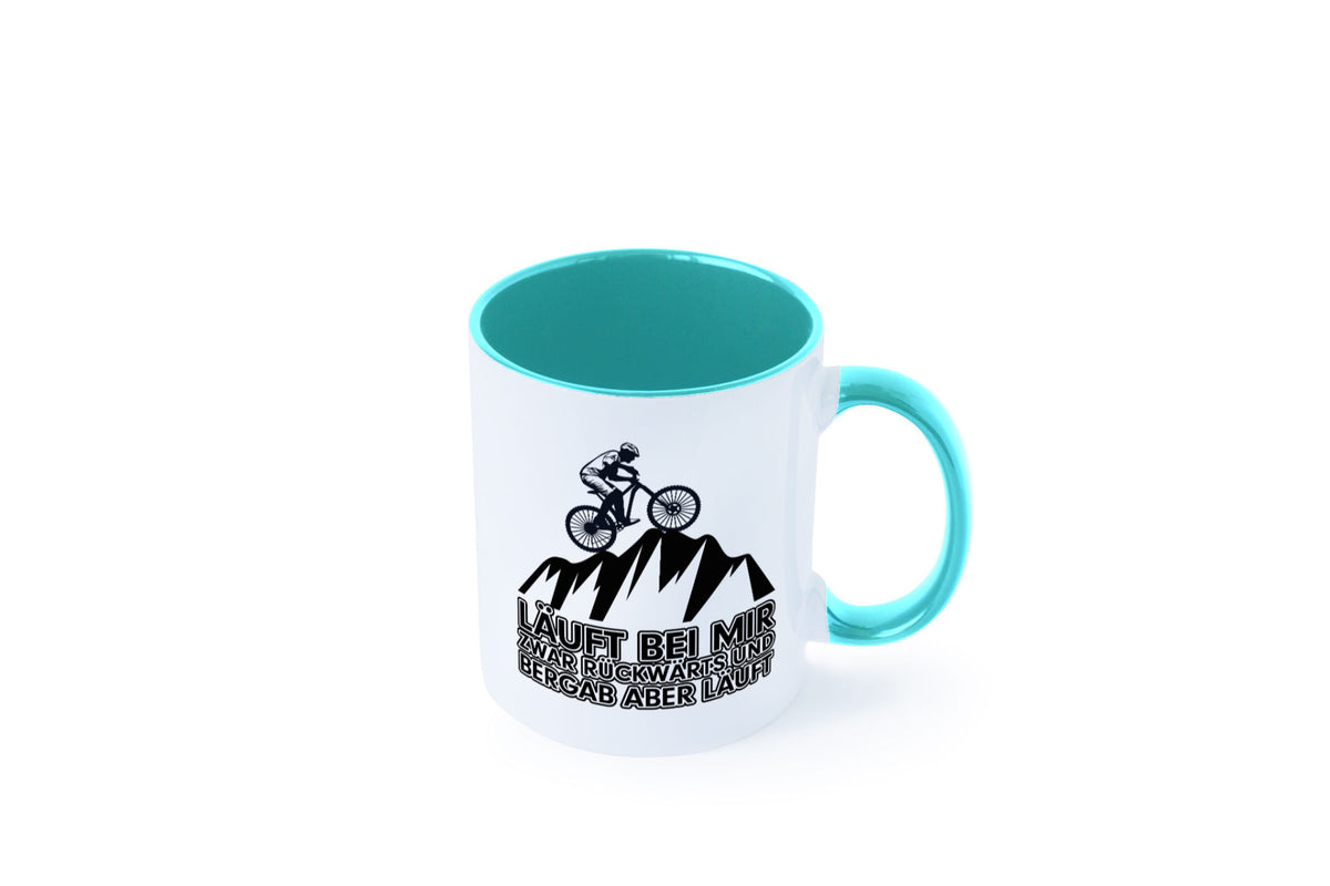 Läuft bei mir | Pechvogel Tasse Radfahrer Statement Humor Geschenkidee
