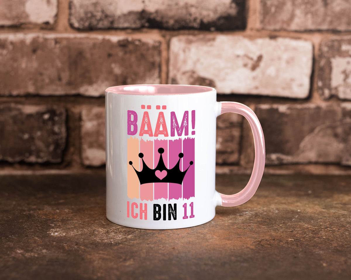 11. Geburtstag | 11 Jahre Bääm ich bin Krone Humor Geschenkidee Tasse