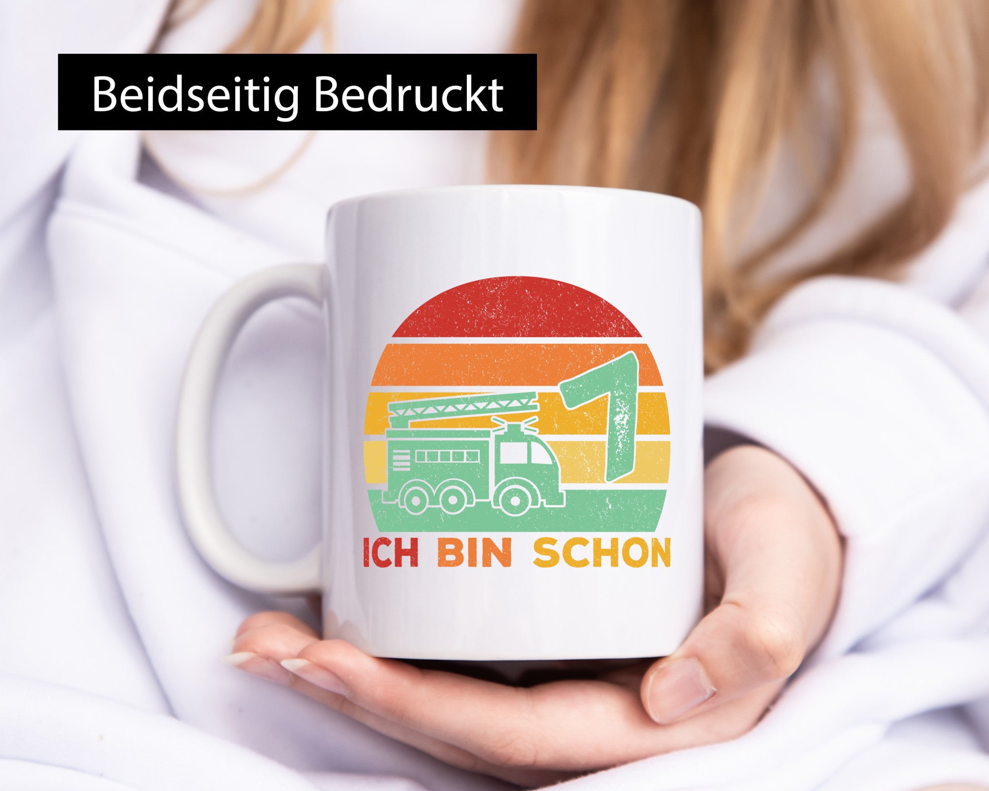 7. geburtstag | Feuerwehrauto 7 Jahre Feuerwehr Geschenk Geschenkidee lustiger