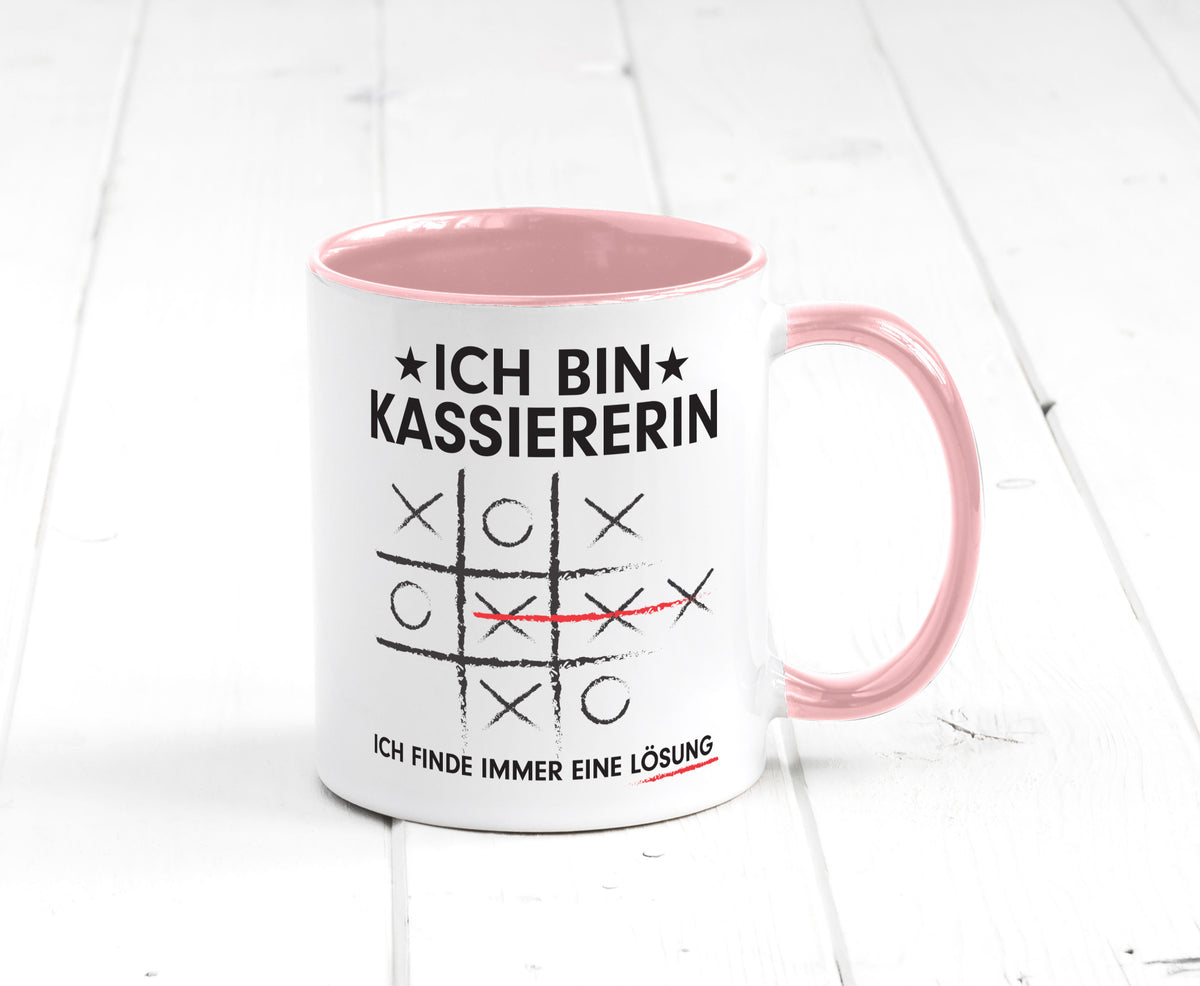 Löse Probleme: Kassiererin Geschenkidee Humor Tasse