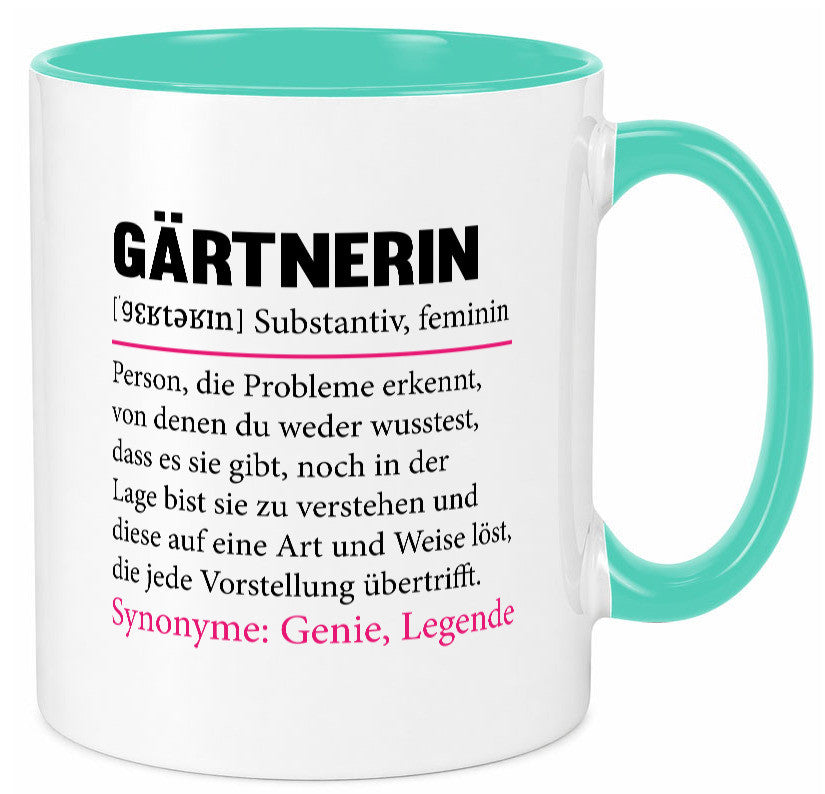 Gärtnerin | lustig Gartenbau Beruf Spruch Geschenk Arbeit Kollegen Büro Tasse