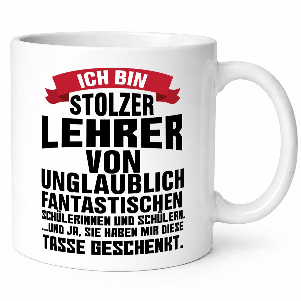 Proud Teacher | Coffee Drinker Mug Student Humor Gift Idea