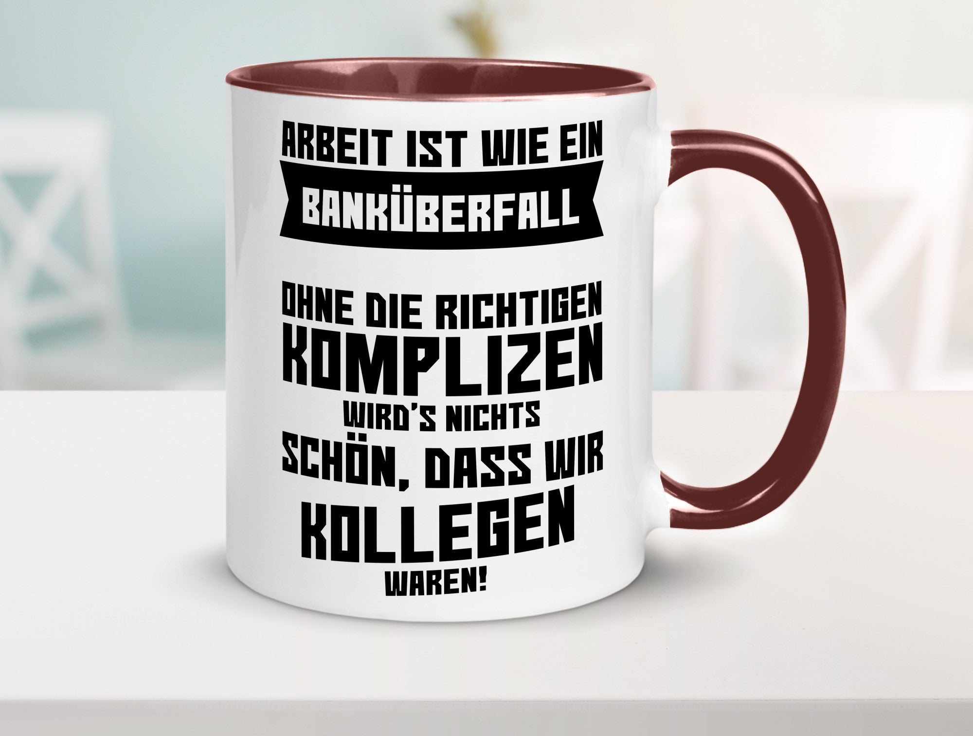 Arbeit | Kollegen Komplizen Jobwechsel Abschied Büro lustiger Spruch Geschenk