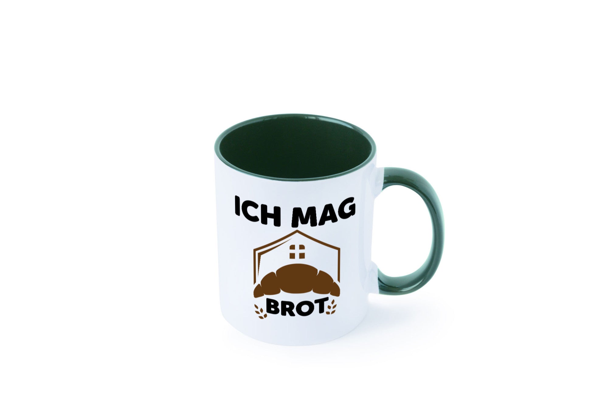 Ich mag Brot | Bäcker backen lustiger Spruch Geschenk Humor Geschenkidee Tasse