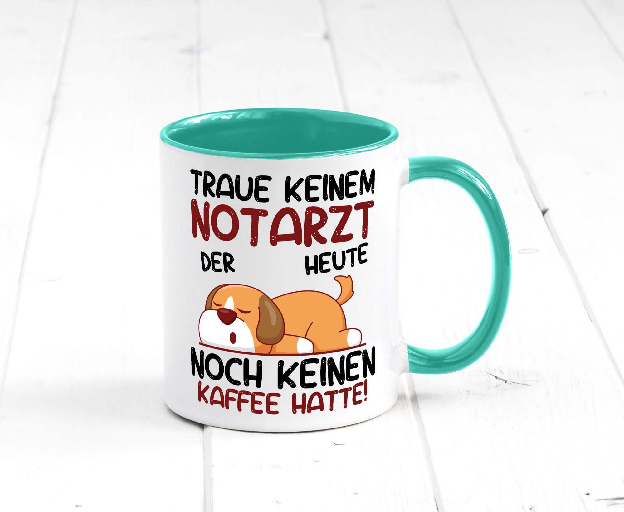 Traue keinem Notarzt | Arzt Geschenk Humor Geschenkidee lustiger Spruch Tasse