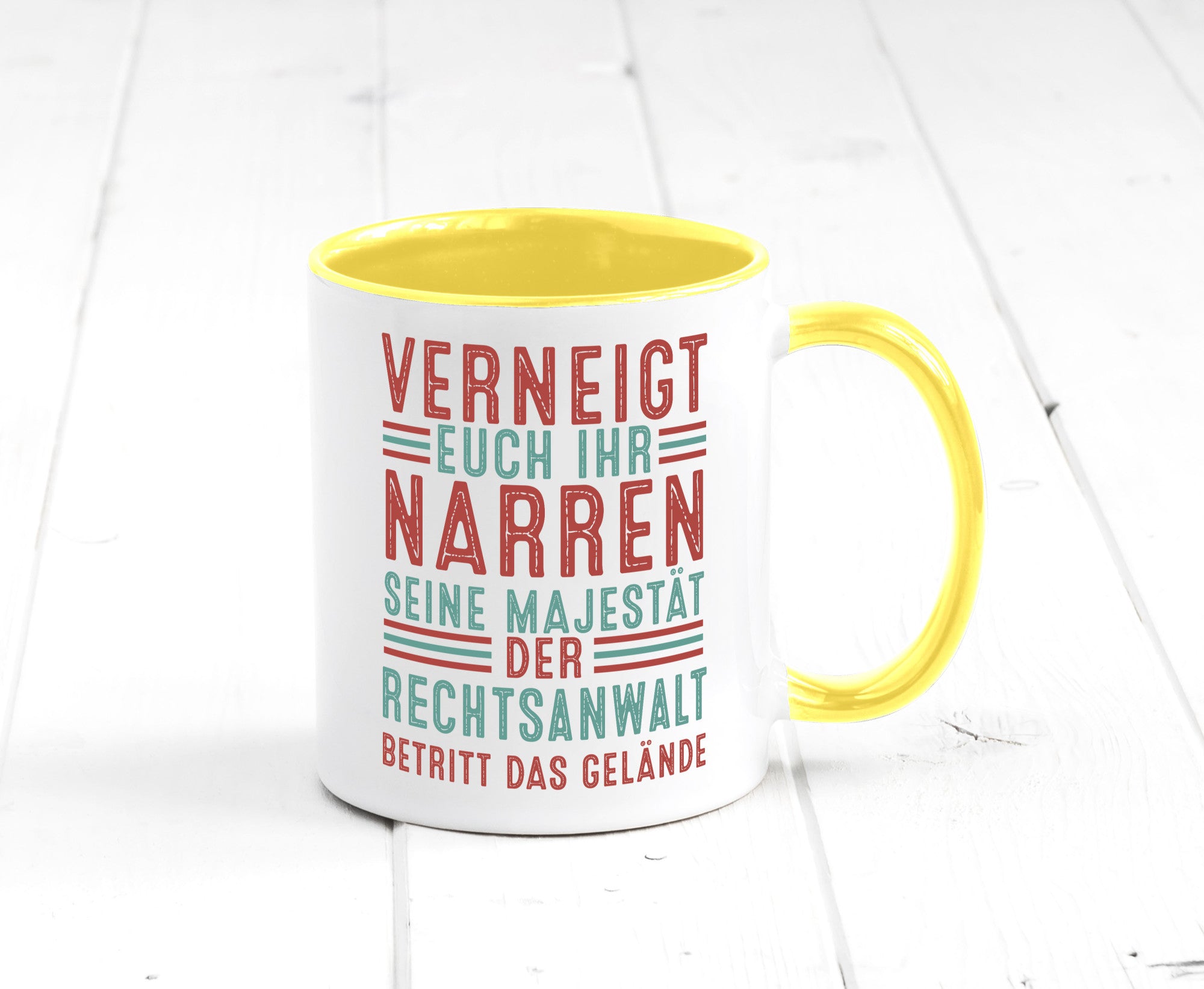 Verneigt euch: Rechtsanwalt | Anwalt Jurist Humor Geschenkidee Tasse