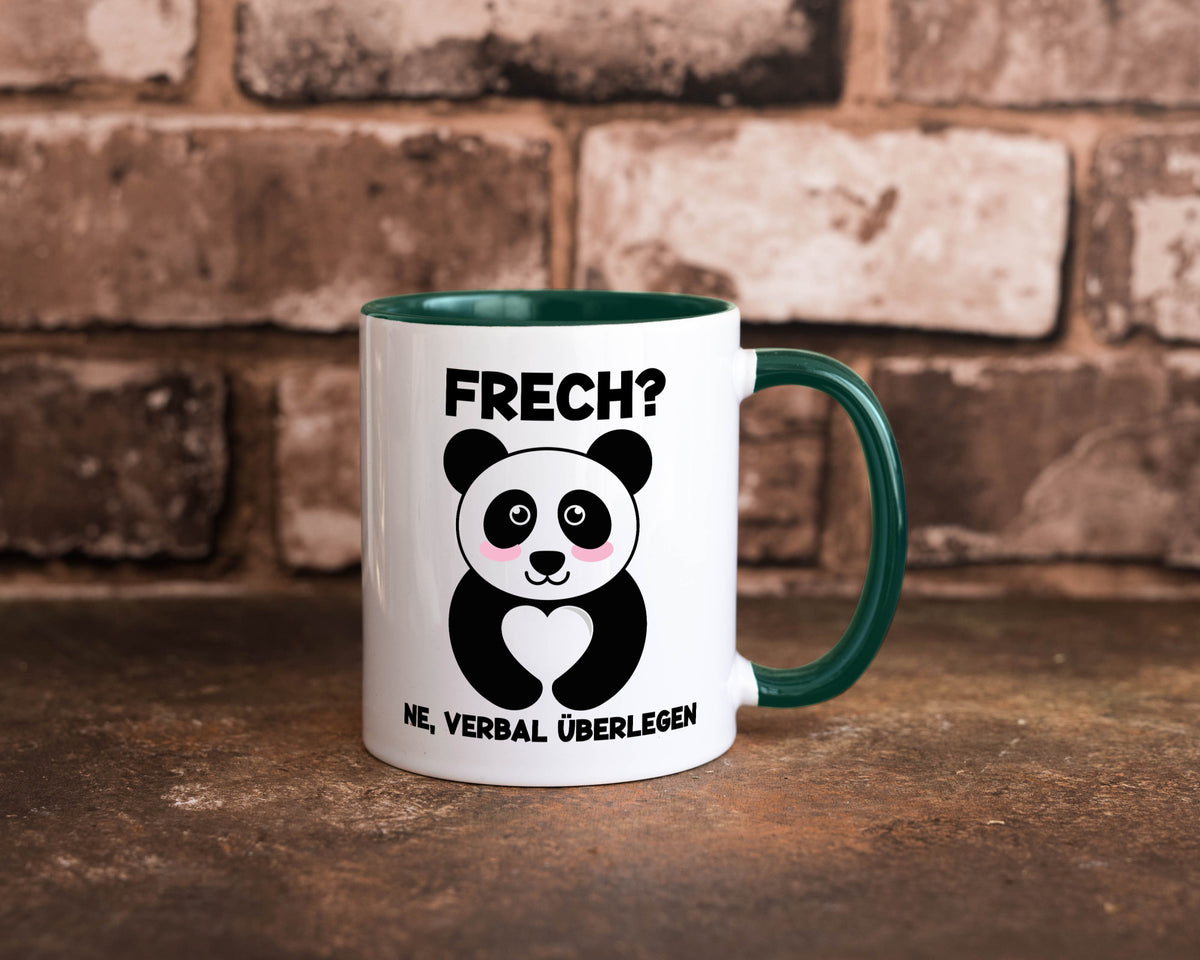Frech | Verbal überlegen süßer Pandabär kecker Spruch lustiger Geschenk Humor Tasse
