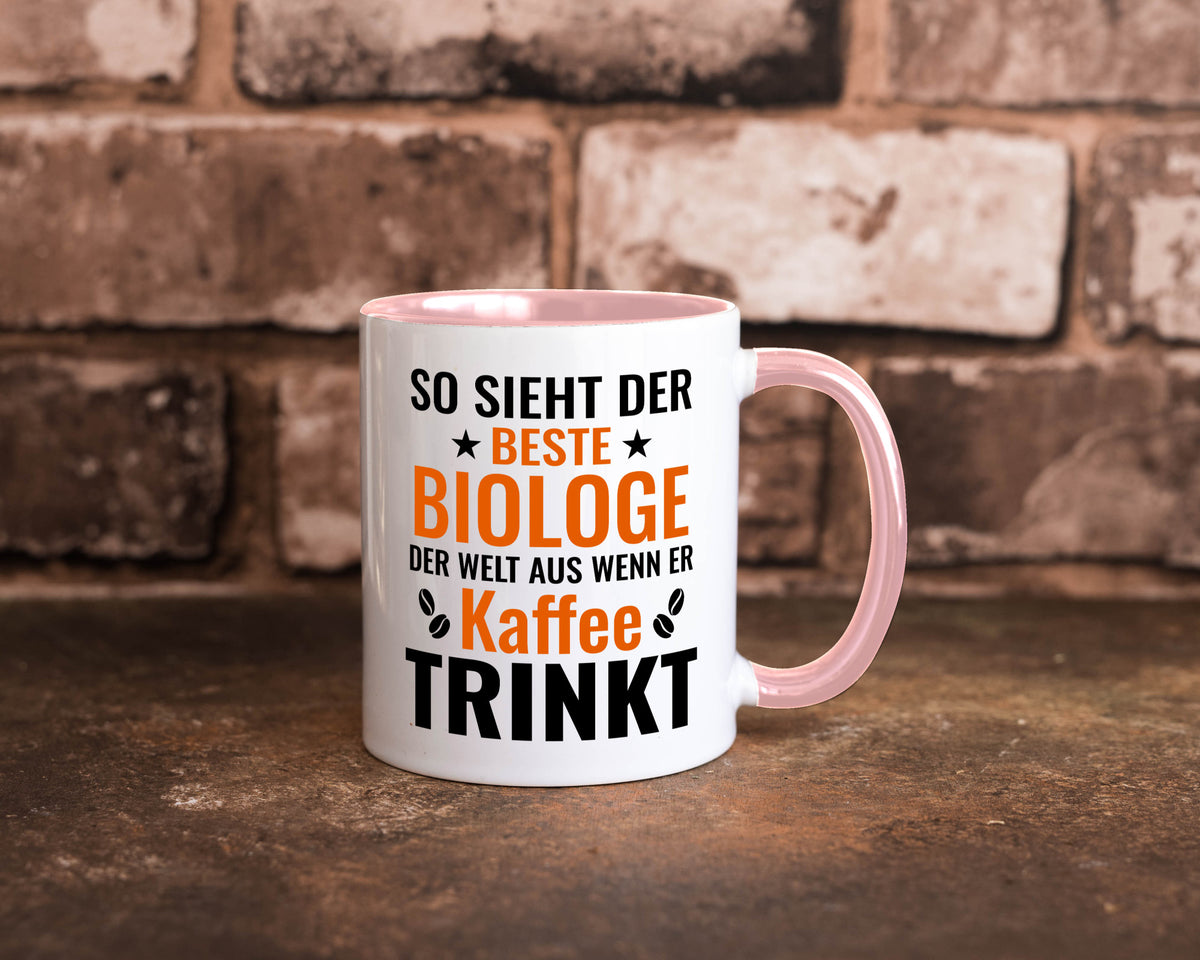 Kaffee trinkt: Biologe | Biologie Naturforscher Geschenk Humor Geschenkidee Tasse