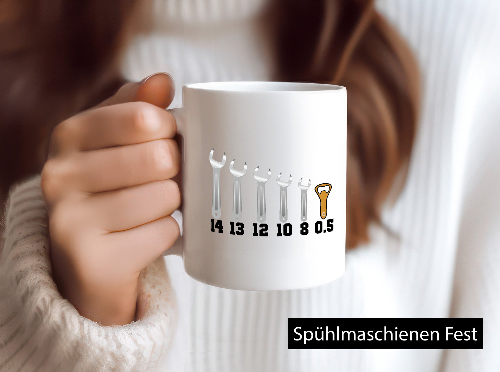 Bierliebhaber | Biertrinker Werkzeug Bieröffner Geschenkidee Humor Tasse