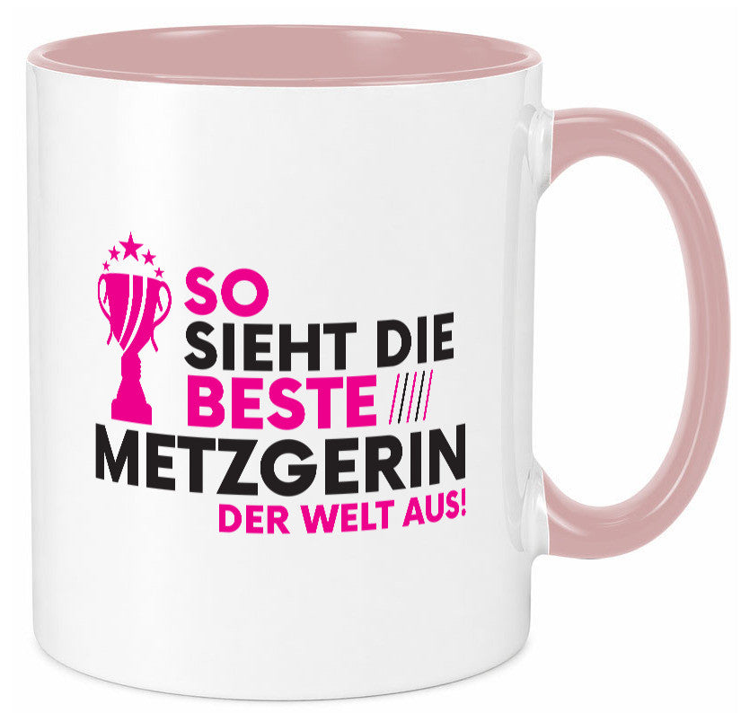 Die Weltbeste Metzgerin | Fleischerin lustig Humor Geschenkidee Geschenk Tasse