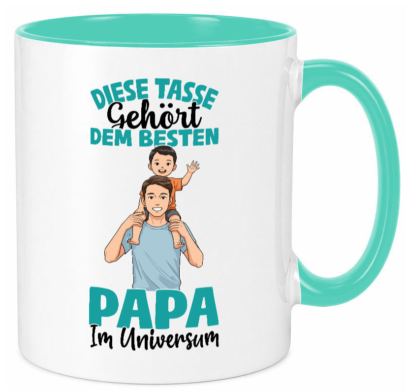 Im Universum: Papa | Vatertag Daddy Familie Humor Geschenkidee Tasse