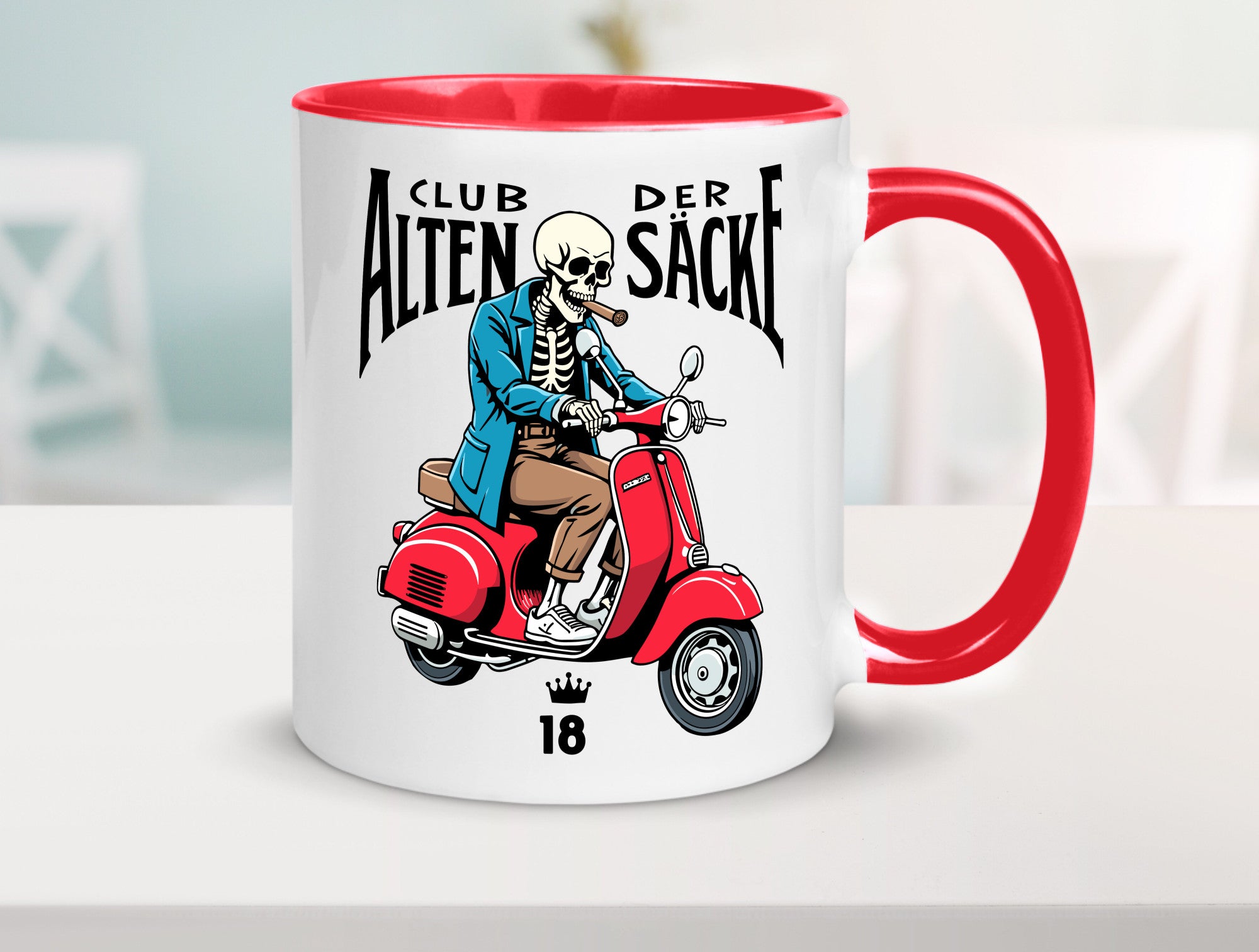 18. Geburtstag | 18 Jahre Club der alten Säcke Geschenkidee Humor Tasse