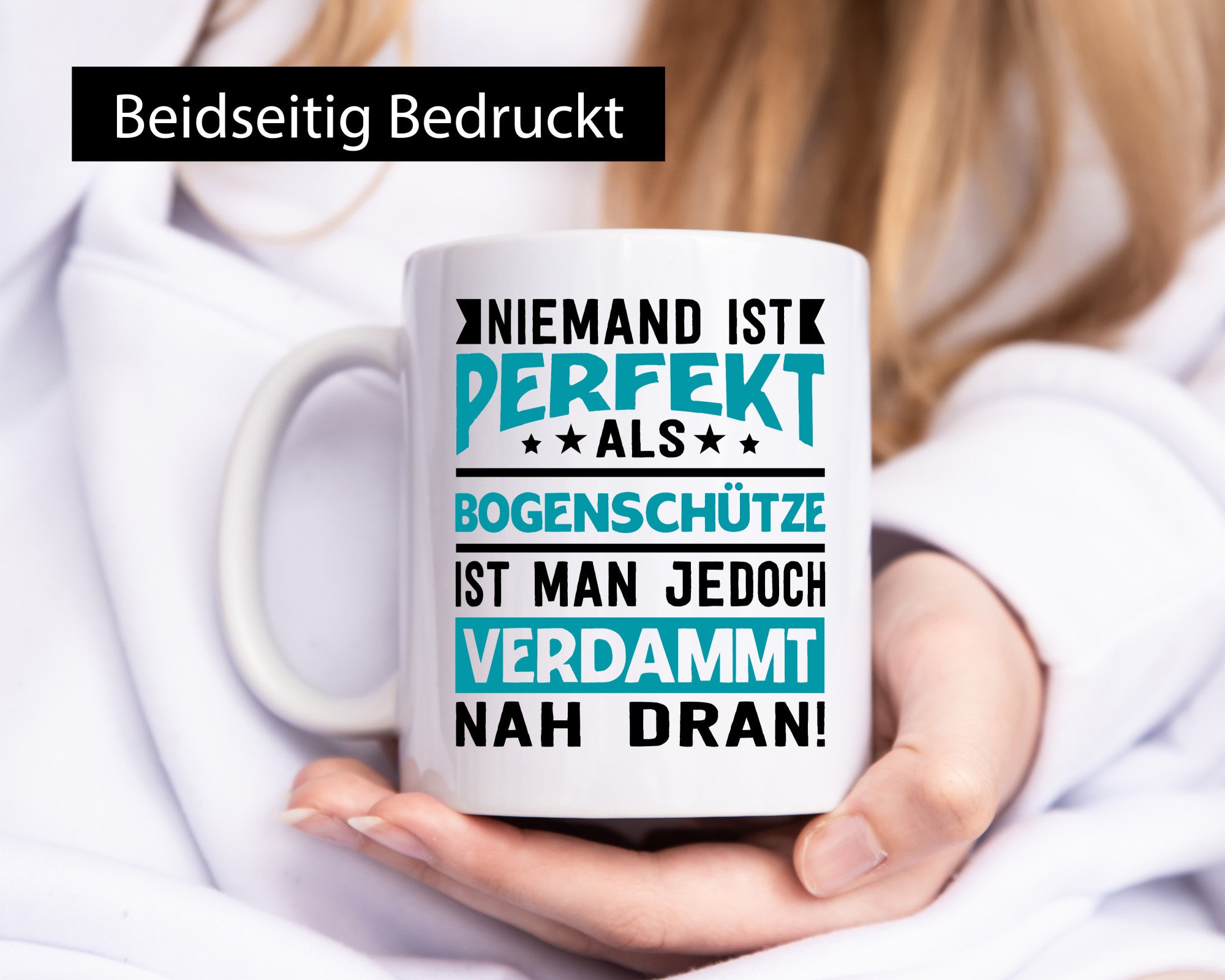 Niemand ist Perfekt | Bogenschütze Verdammt nah dran lustig Humor Geschenkidee