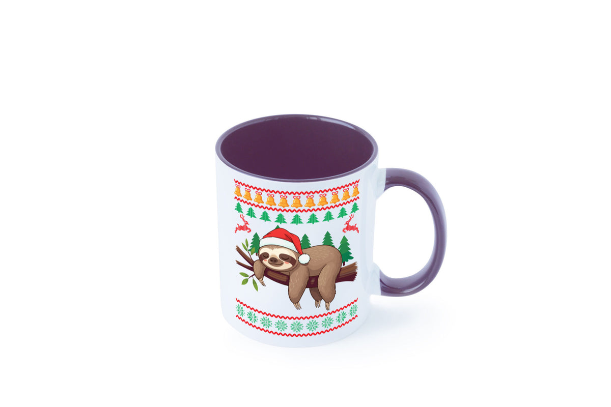 Ugly Christmas | Faultier Weihnachtsfaultier v2 lustig Tierliebhaber Humor Tasse