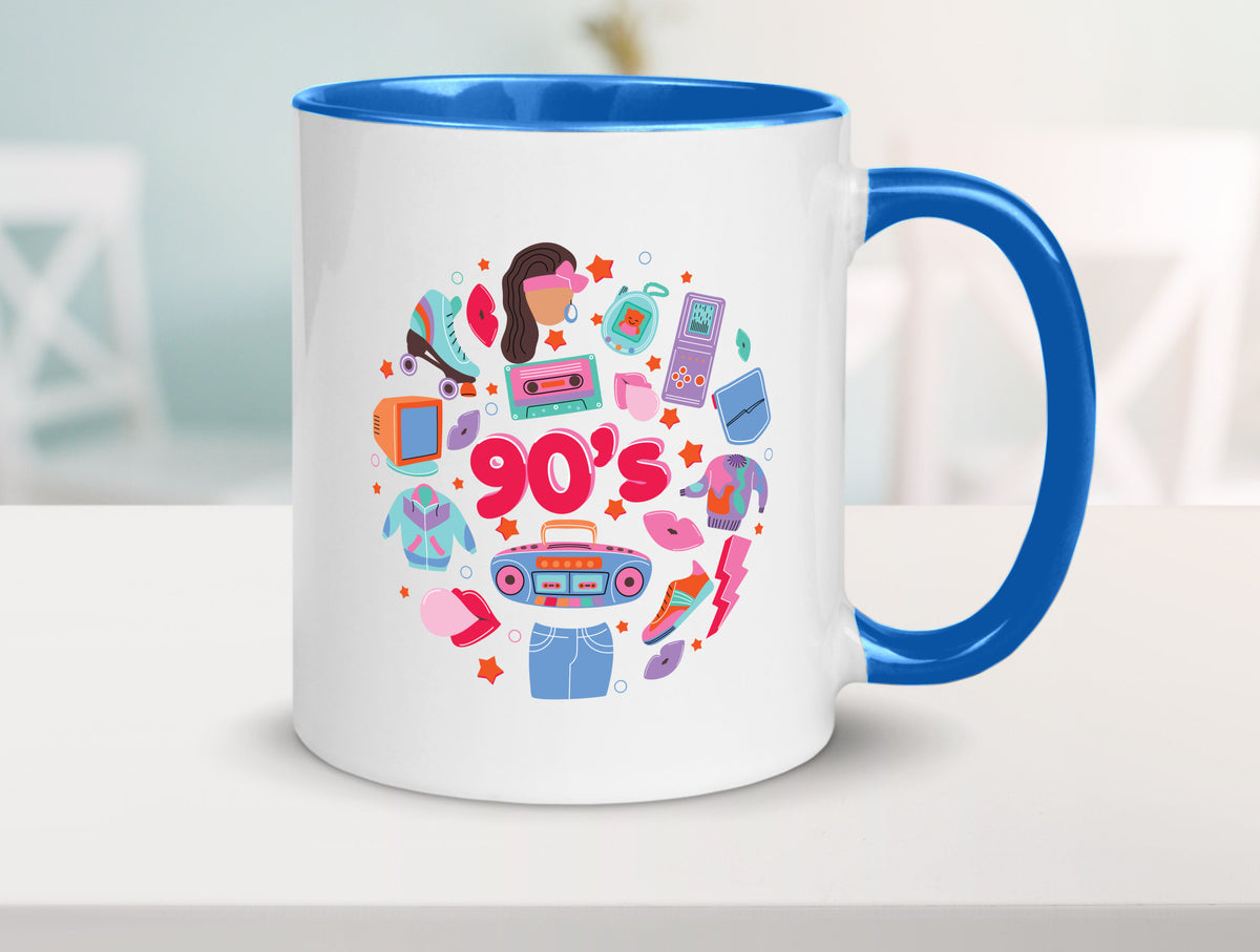 90er Jahre | Alte Zeit Nostalgie Humor Geschenkidee Tasse