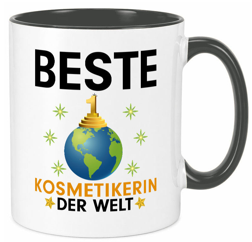 Welt Beste Kosmetikerin | Kosmetik Stylistin Visagistin Geschenkidee Humor Tasse