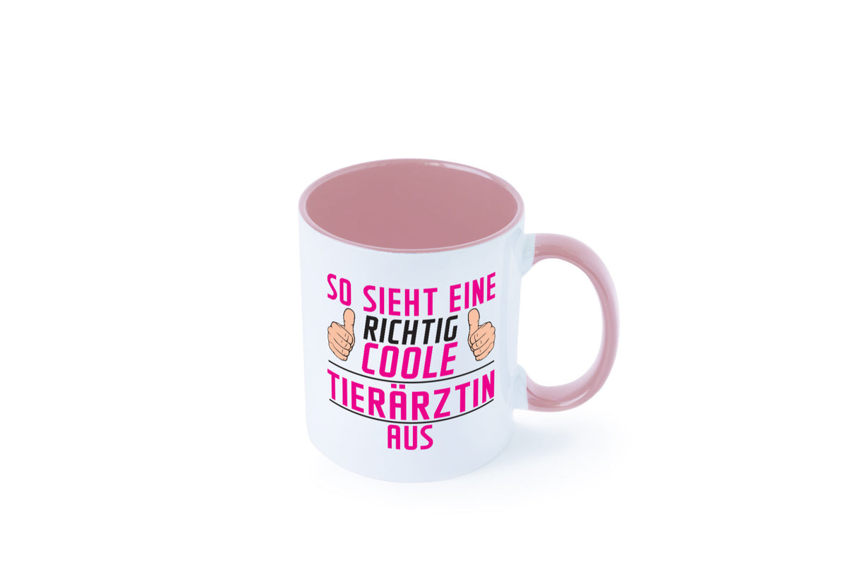 Richtig Coole Tierärztin | Mediziner Tiermedizin lustig Tierliebhaber Humor Tasse