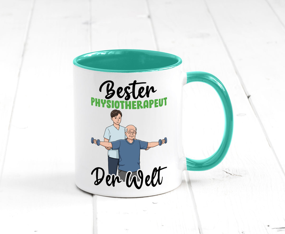 Bester Physiotherapeut v3 Geschenk Humor Geschenkidee lustiger Spruch Tasse