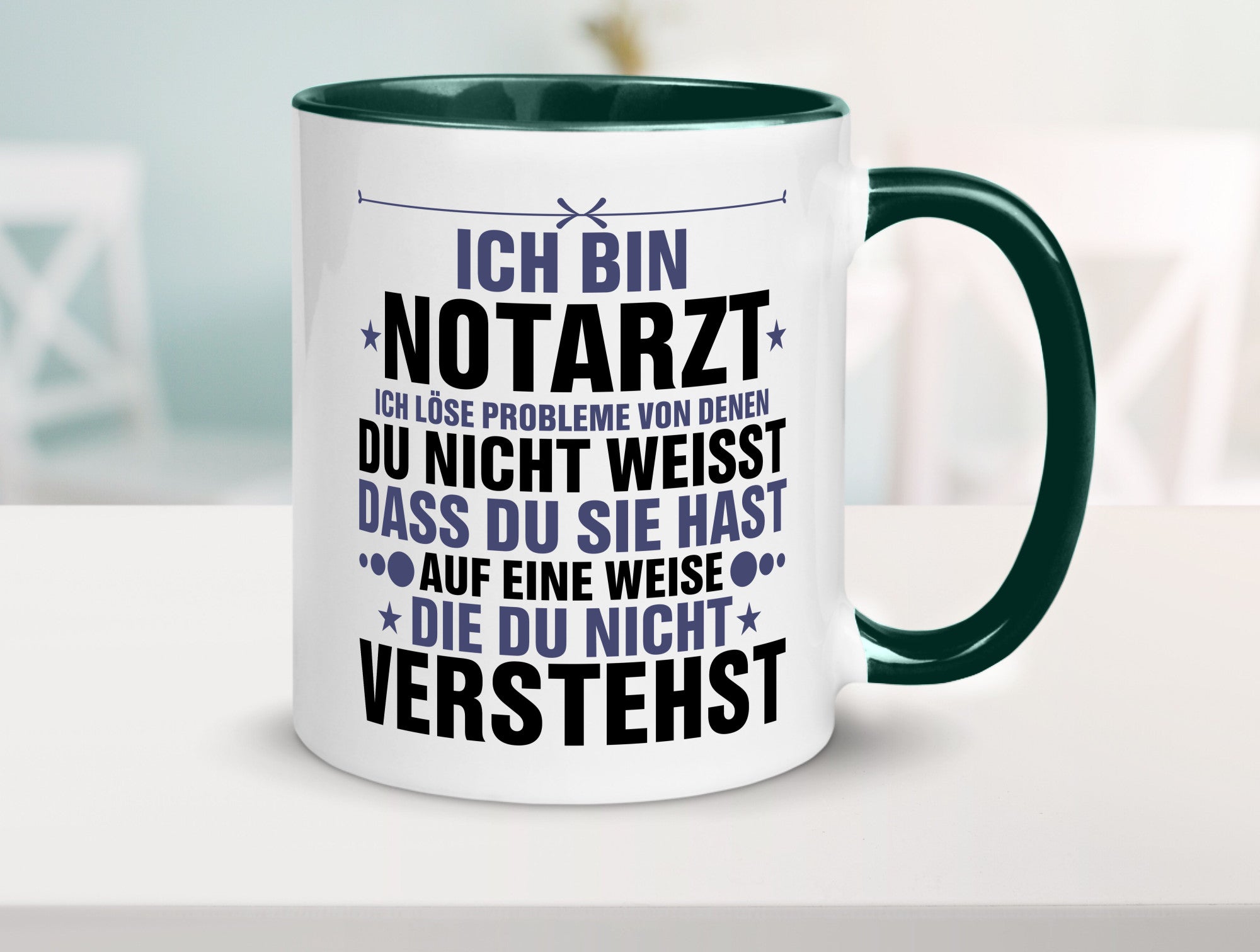 Löse Probleme: Notarzt | Arzt v2 Geschenkidee Humor Tasse