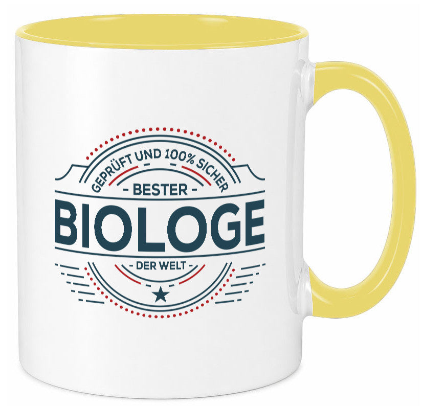 Geprüft und sicher: Biologe | Biologie Naturforscher Geschenk Humor Tasse
