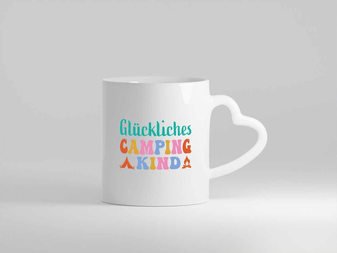 Glückliches | Camping Kind lustiger Spruch Geschenk Humor Geschenkidee Tasse
