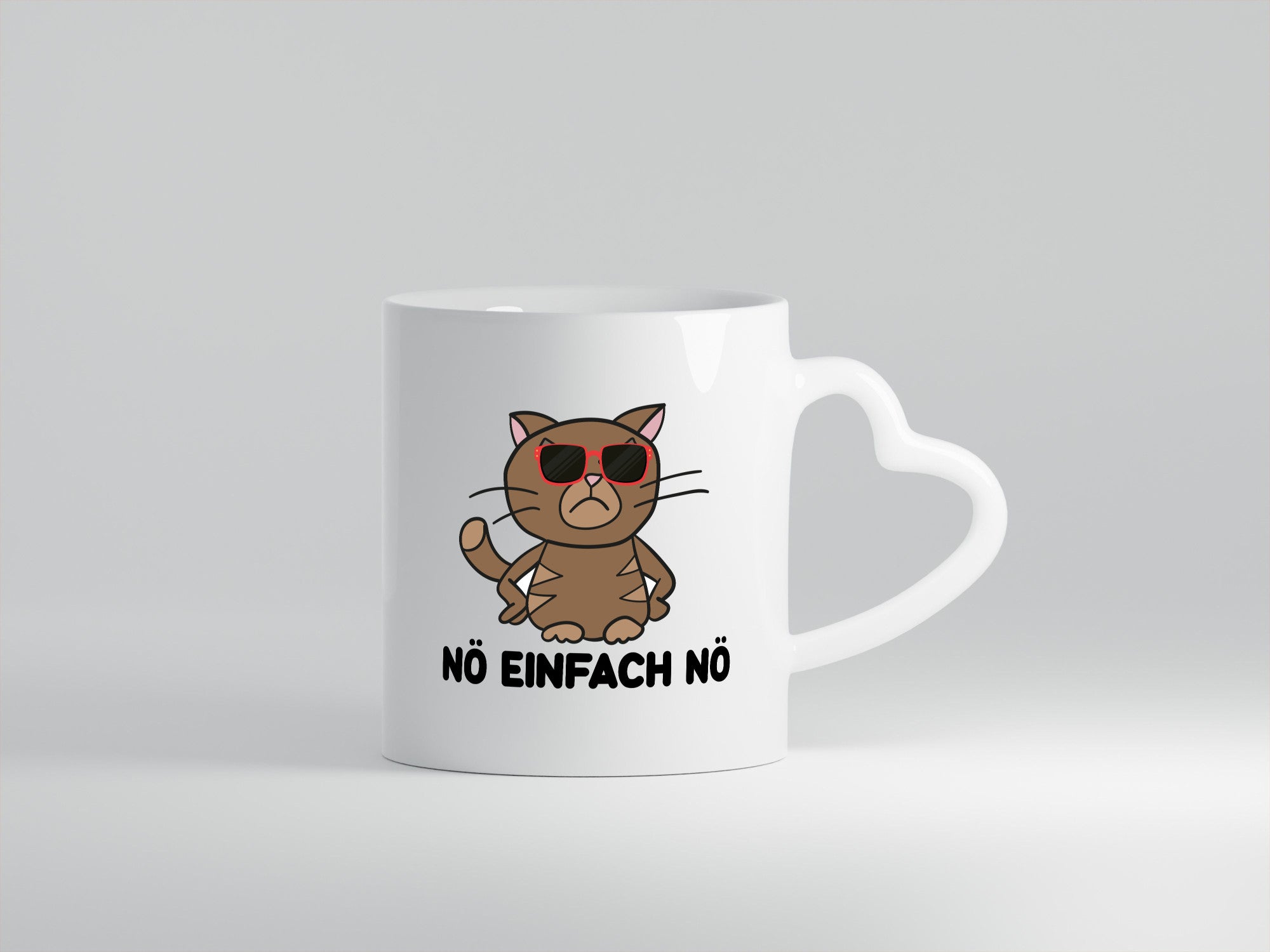 Einfach Nö | lustige Katze Sonnenbrille Null Bock lustiger Spruch Geschenk
