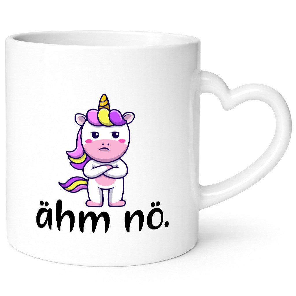 Ähm nö | Einhorn wütendes Geschenkidee Humor Tasse