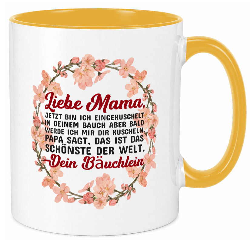 Liebe Mama | Schwangerschaft Tasse Baby süß Humor Familie Geschenkidee