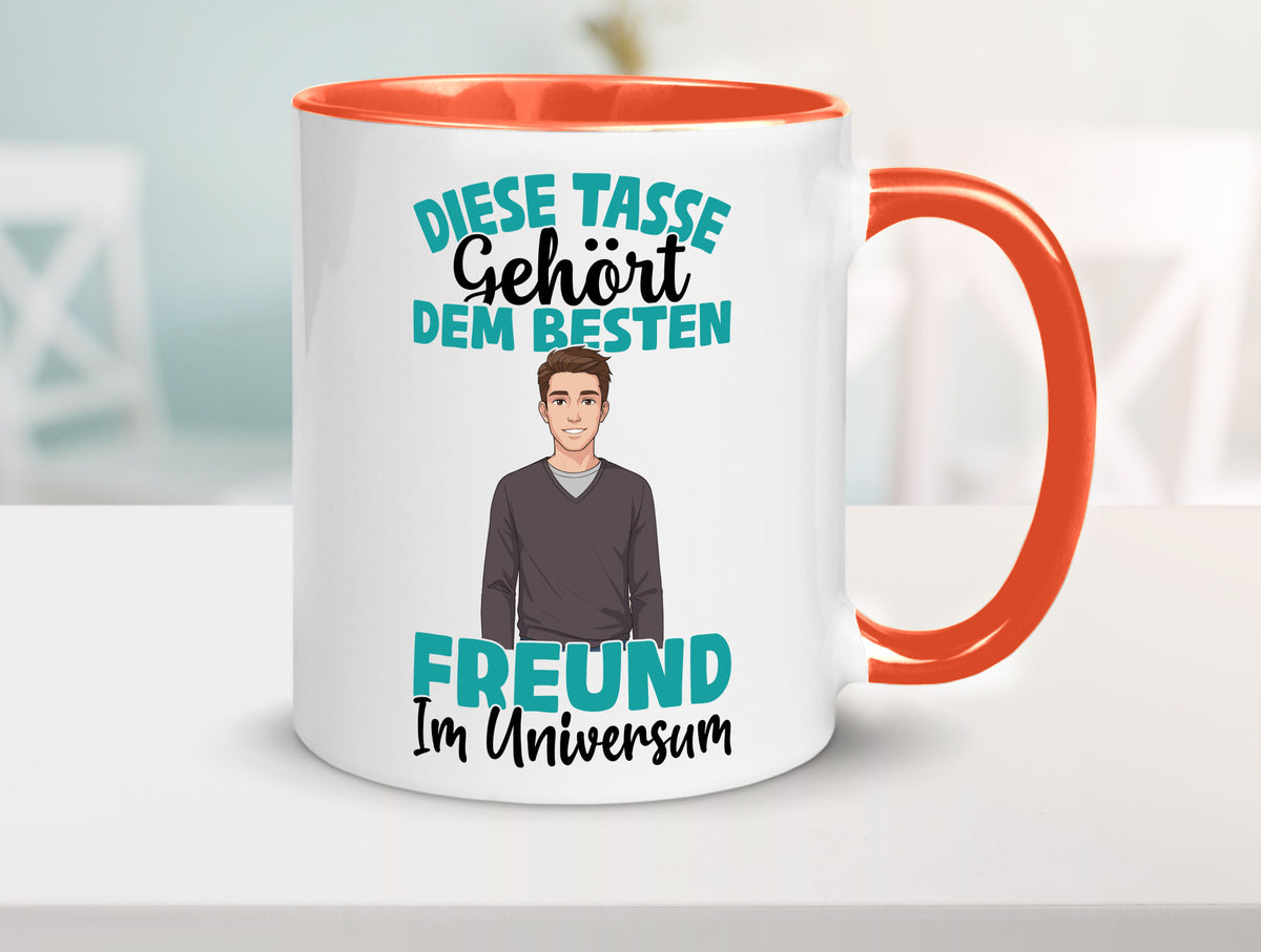 Im Universum: Freund | Beziehung Partner Liebe Geschenk Humor Geschenkidee Tasse