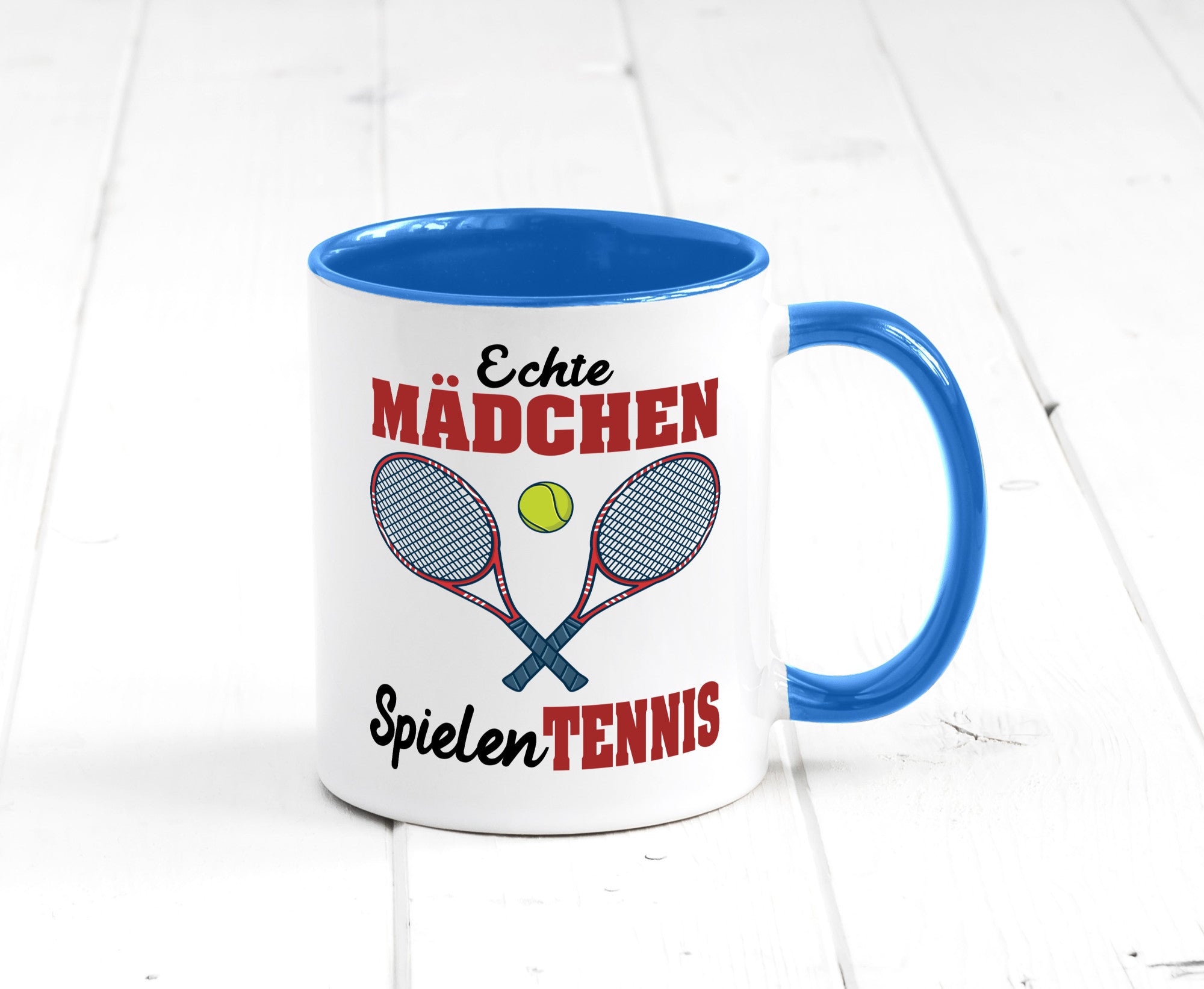 Echte Mädchen Spielen Tennis | Sport Geschenkidee Humor Tasse