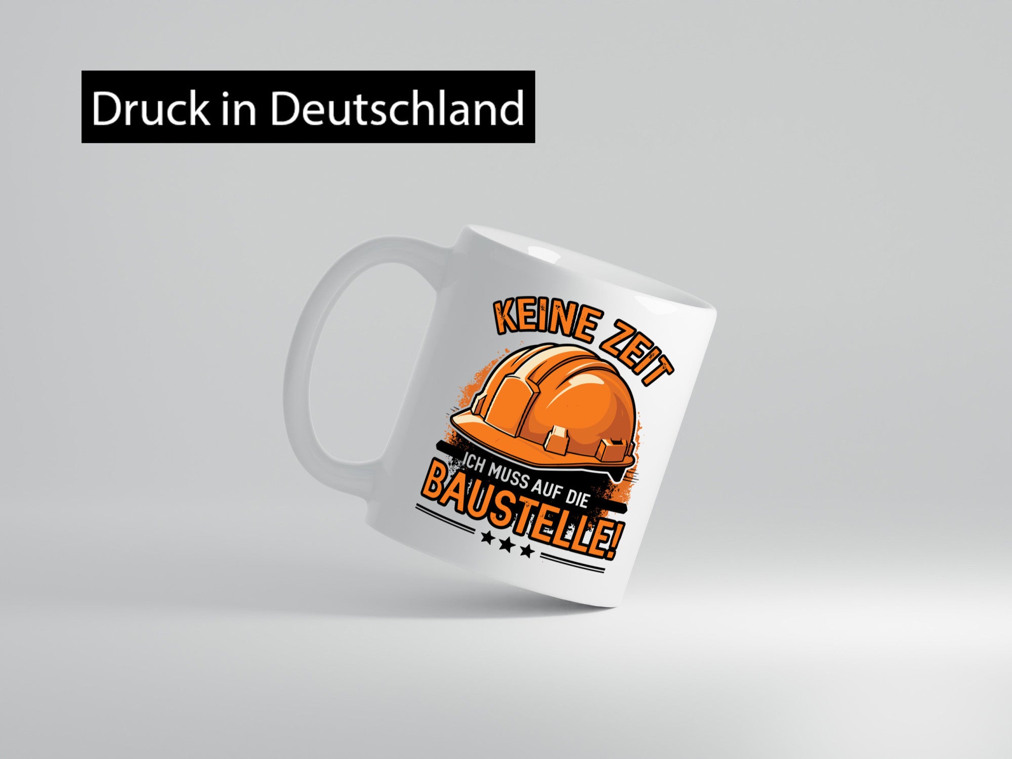 Keine Zeit ich muss auf die Baustelle | Bauherrin Bauherr Geschenkidee Humor