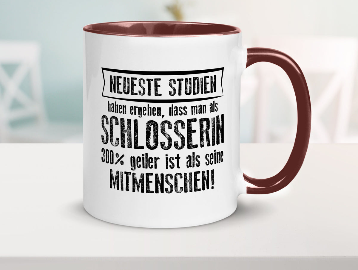 Neuste Studien: Schlosserin | Schlosserei Geschenkidee Humor Tasse