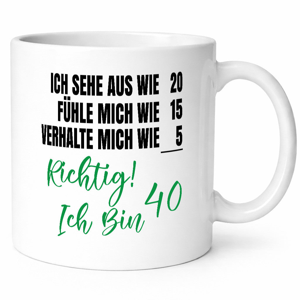 Ich bin Jung | 40 Geburtstag Verhalte mich wie ein Kind Geschenk Geschenkidee