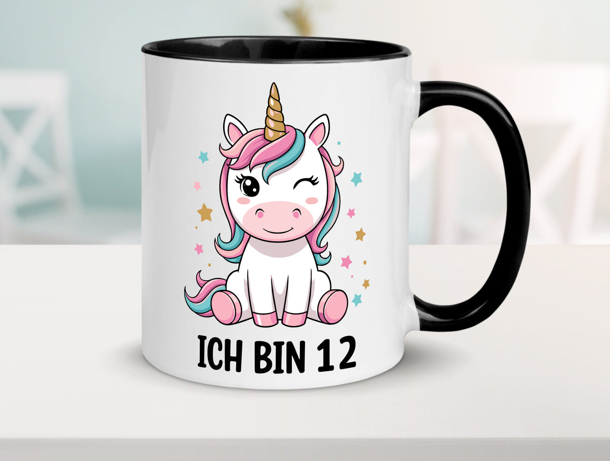 12. Geburtstag | 12 Jahre Einhorn Mädchen lustig Geschenkidee Geschenk Tasse